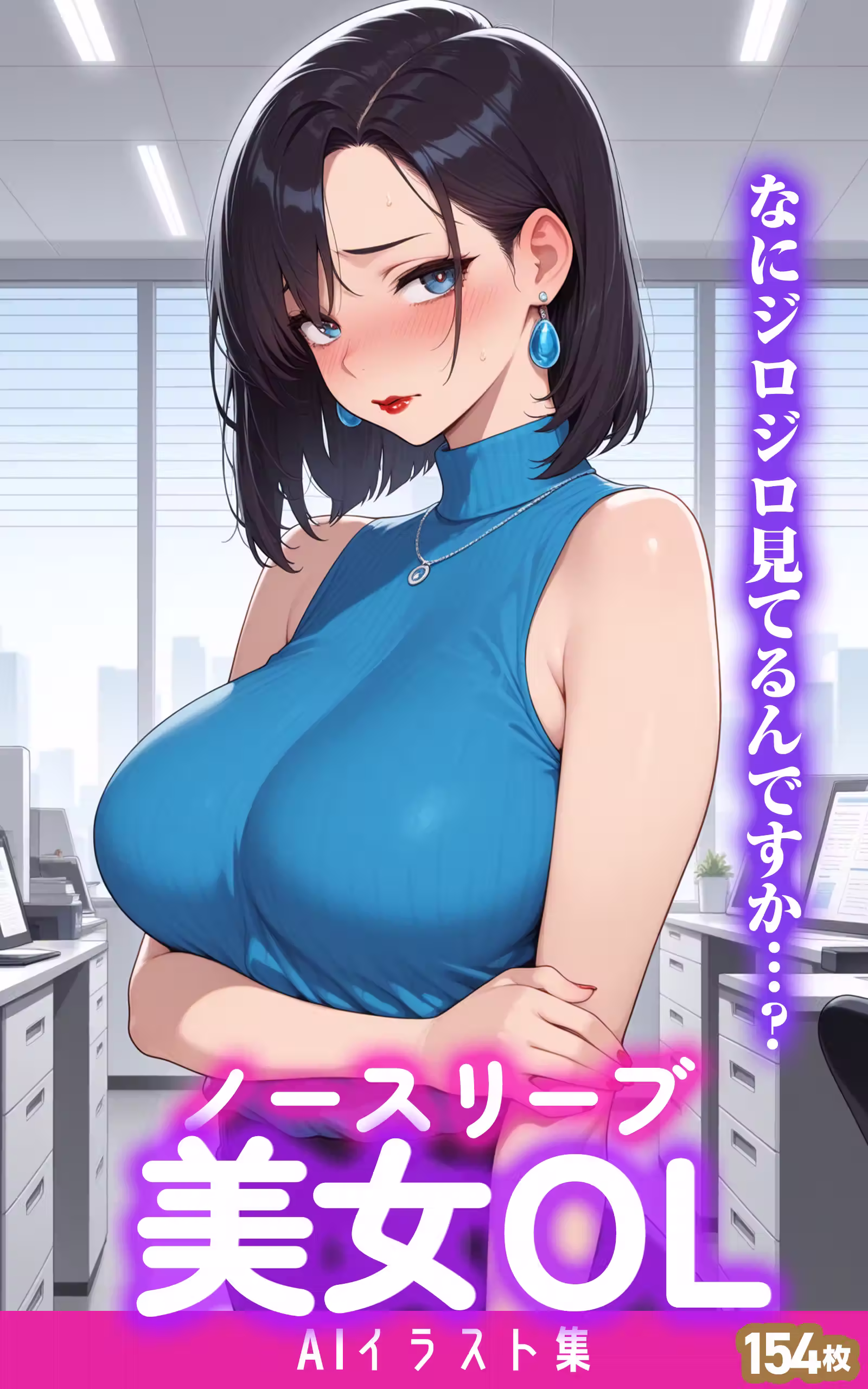 ノースリーブ美女OL（AIイラスト集）